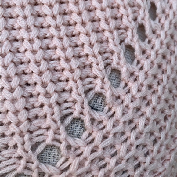 BLUSH PINK CABLE KNIT SWEATER TOP - Picture 5 of 8